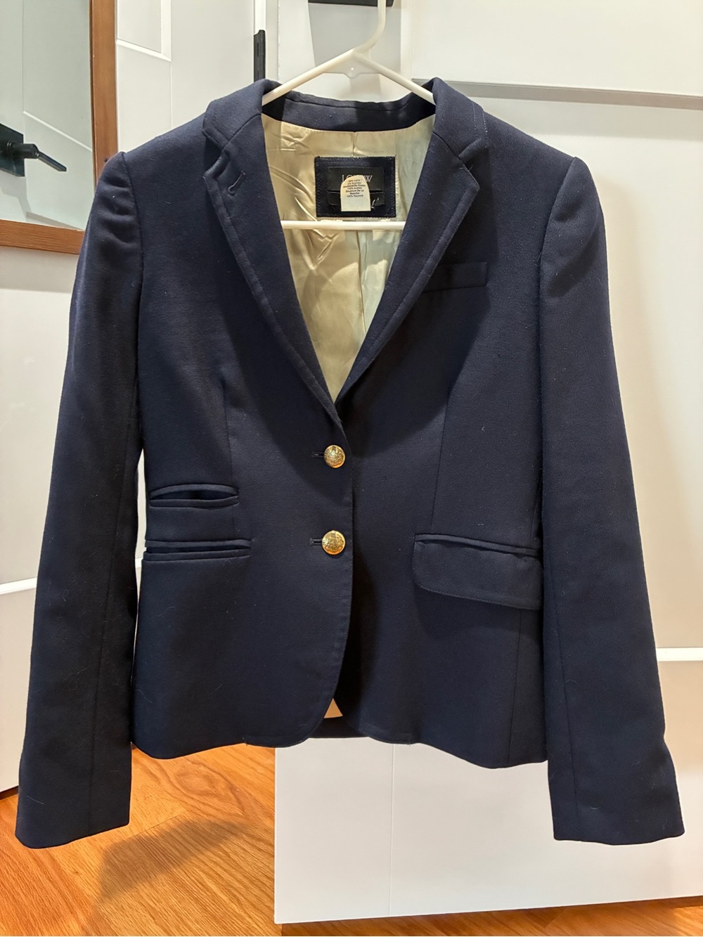 Jcrew School Boy Blazer Navy Wool size 0
